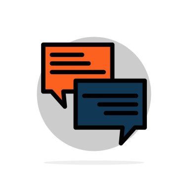 Sms, Mesaj, Popup, Bubble, Sohbet Soyut Daire Arka Plan Fla