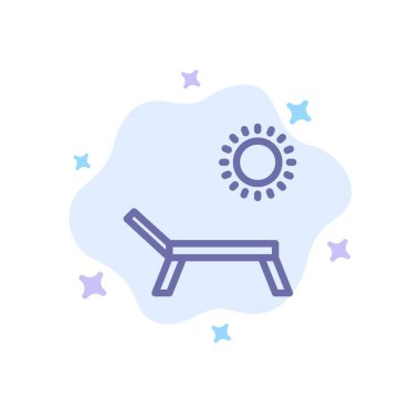 Soyut bulut arka planda Web mavi simge