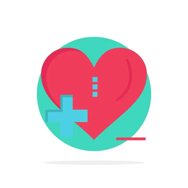 Liebe, Gesundheit, Krankenhaus, Herzpflege abstrakter Kreis Hintergrund — Stockvektor