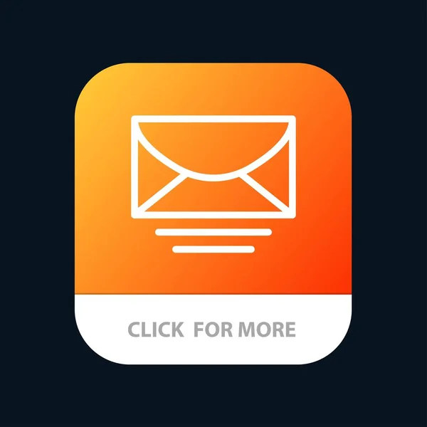 Mail, E-Mail, Nachricht, globale mobile App-Taste. Android und iOS — Stockvektor