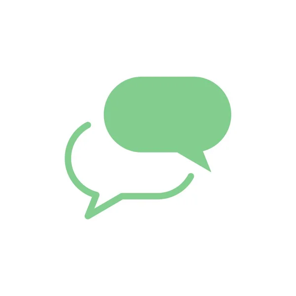 Chatten, chatten, SMS, mail platte kleur pictogram. Vector pictogram banner T — Stockvector
