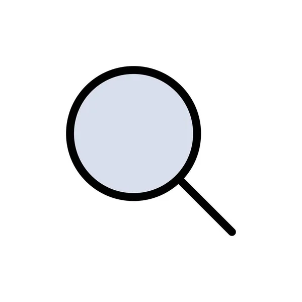 Search, Research, Focus, Ui Flat Color Icon. Векторный значок — стоковый вектор