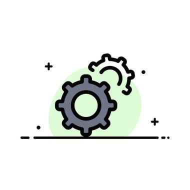 Vites, Vites, İş Düz Çizgisi Ayarlama Simge Vektörü Bann