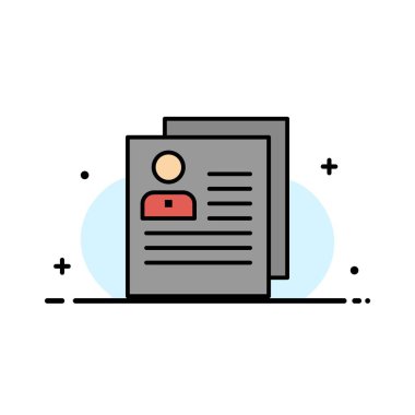 Profil, Hakkında, İletişim, Silme, Dosya, Kişisel İş Düz L