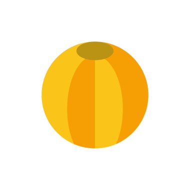 Top, Plaj, Plaj Topu, Oyuncak Düz Renk Simgesi. Vektör simgesi banne