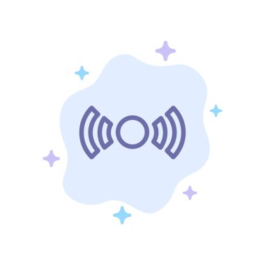 Soyut Bulut Bac Üzerinde Temel, Temel, Sinyal, Ui, Ux Mavi Simge