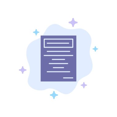 Kitap, Eğitim, Soyut Bulut Arka Plan Üzerinde Çalışma Mavi Simge