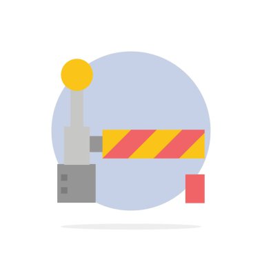 Bayrak, Tren, İstasyon Soyut Daire Arka Plan Düz renk Simgesi