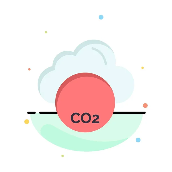 Umwelt, Umweltverschmutzung, CO2, Industrie-Logo-Vorlage. — Stockvektor