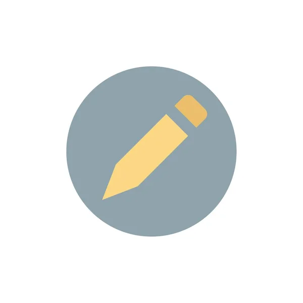 Alapszintű, ceruza, Szöveglapos szín ikonja. Vektor ikon banner templat — Stock Vector