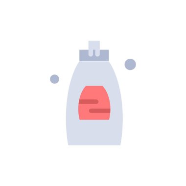 Banyo, temizleme jeli, duş, sabun rengi ikonu. Vektör iç