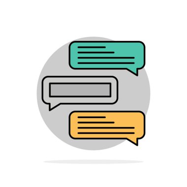 Sohbet, Kabarcıklar, Yorumlar, Konuşmalar, Konuşmalar Soyut Daire Ba