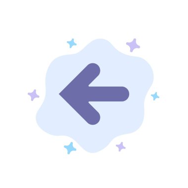 Ok, Oklar, Geri, Soyut Bulut Geri Mavi Simge