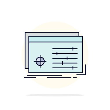 Dosya, nesne, işleme, ayarlar, yazılım Düz Renk Simgesi Vec