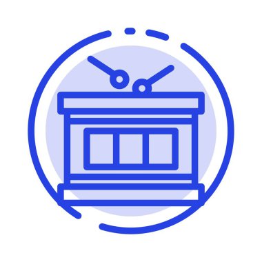 Davul, Enstrüman, İrlandalı, Parade Mavi Noktalı Hat Hattı Simgesi