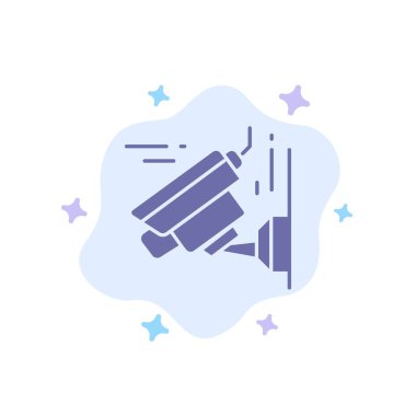 Soyut Bulut Arka Planda Kamera, Görüntü, Teknoloji Mavi Simgesi