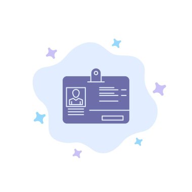 Soyut Bulut Arka Planda Geçiş, Kart, Kimlik, Kimlik Mavisi Simgesi