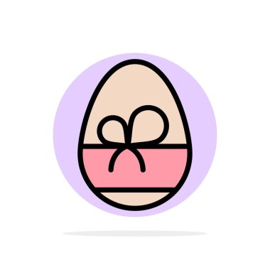 Yumurta, Hediye, Bahar, Eat Soyut Daire Arka Plan Düz renk Ico