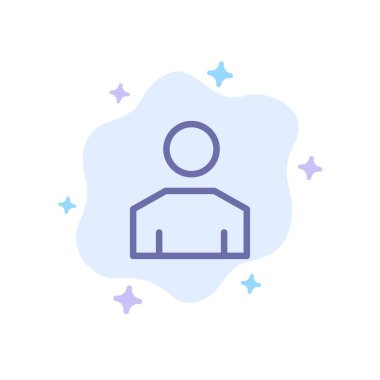 Avatar, Erkek, İnsanlar, Soyut Bulut Backgr Profil Mavi Simge