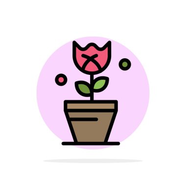 Dekorasyon, Paskalya, bitki, lale soyut daire arka plan daire