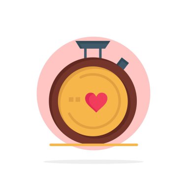 Pusula, Aşk, Kalp, Düğün Soyut Daire Arka Plan Düz co