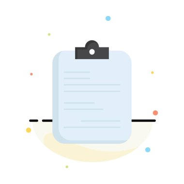 rapor, tıbbi, kağıt, kontrol listesi, belge Düz Renk Simge Vect