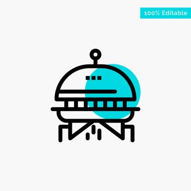 Astronomi, Uzay, Ufo turkuaz vurgulamak daire noktası Vektör ic