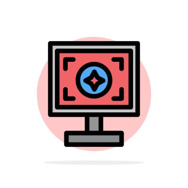 Marka, Marka, Tasarım, Baskı Soyut Daire Arka Plan Düz c