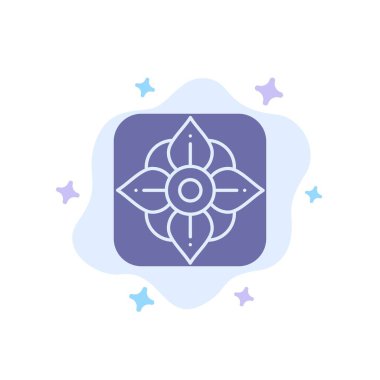 Soyut Bulut Arka Plan Üzerinde Çiçek, Paskalya, Doğa Mavi Sonu