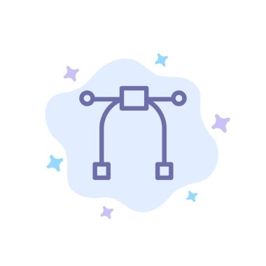 Soyut bulut arka planda tasarım, grafik, araç mavi simgesi