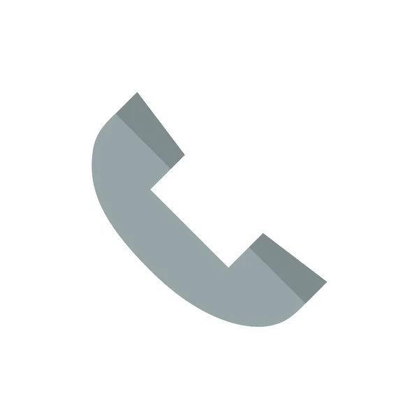 Call, Contact, Phone, Telephone  Flat Color Icon. Vector icon ba — Stock Vector