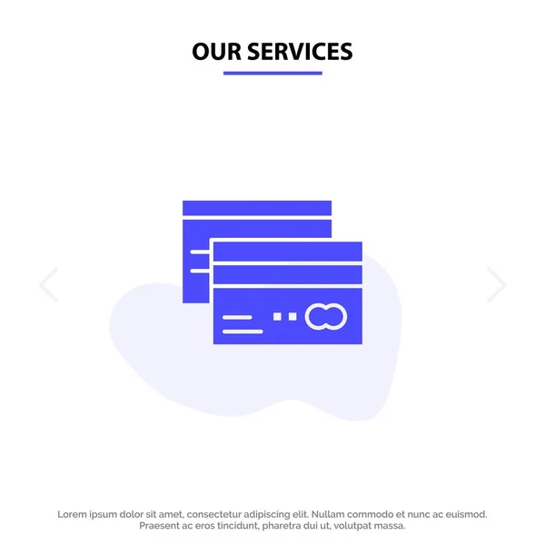 当社のサービスクレジットカード、銀行、カード、カード、クレジット、ファイナンス, — ストックベクタ