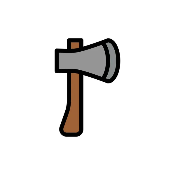 AX, AX Tool, Axe, Axe eszköz, épület, építési lapos szín I — Stock Vector