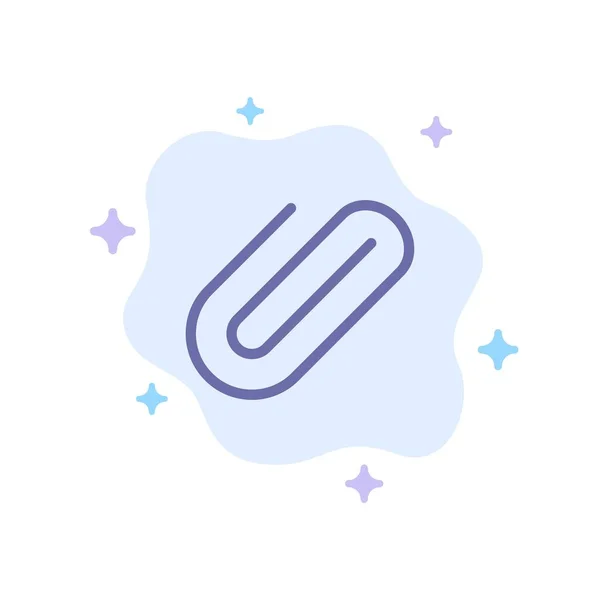 Attachment, Bad, Clip, Paper Blue Icon on Abstrab — стоковый вектор