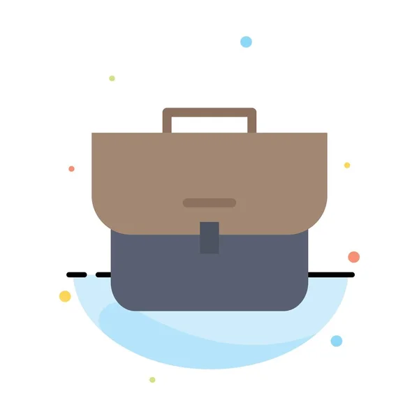 Taška, skříň, kufřík, šablona s abstraktním plochým barevným symbolem — Stockový vektor