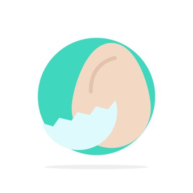 Yumurta, Paskalya, Tatil, Bahar Soyut Daire Arka Plan Düz col