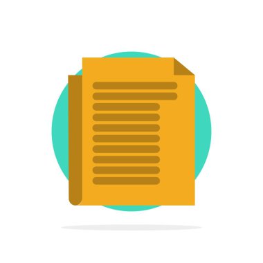 Belge, Not, Rapor, Kağıt Soyut Daire Arka Plan Düz co