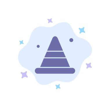 Uyarı, Koni, İnşaat, Soyut Bulut Geri Yol Mavi Sonu