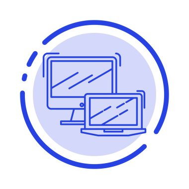 Bilgisayar, İş, Laptop, Macbook, Teknoloji Mavi Noktalı Hat