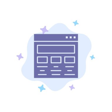 Tasarım, Grafik, Grafik Tasarım, Boya, Abstrac Web Mavi Simge