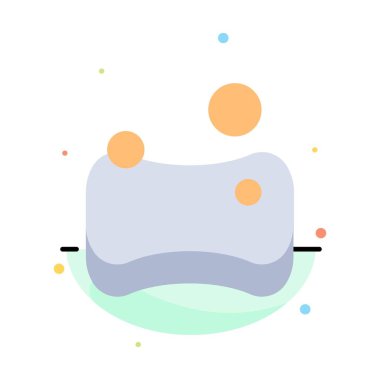 Temizlik, Hijyenik, Sünger Soyut Düz Renk Simgesi Şablonu