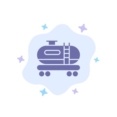 Soyut Bulut Arka Planda Yağ, Tank, Kirlilik Mavi Sonu