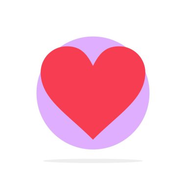 Aşk, Kalp, İşaret, Düğün Soyut Daire Arka Plan Düz renk