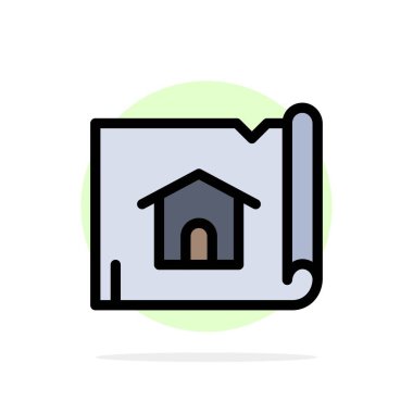 Bina, İnşaat, Harita, Ev Soyut Daire Arka Plan Fl