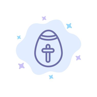 Paskalya Yumurtası, Yumurta, Tatil, Tatil Mavi Simge Soyut Bulut B