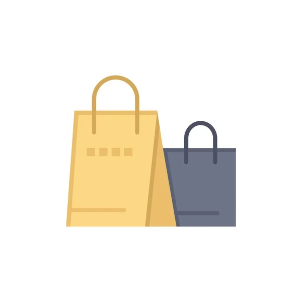 Bolso, Bolso, Compras, Icono de color plano de la tienda. Vector icono banne — Vector de stock