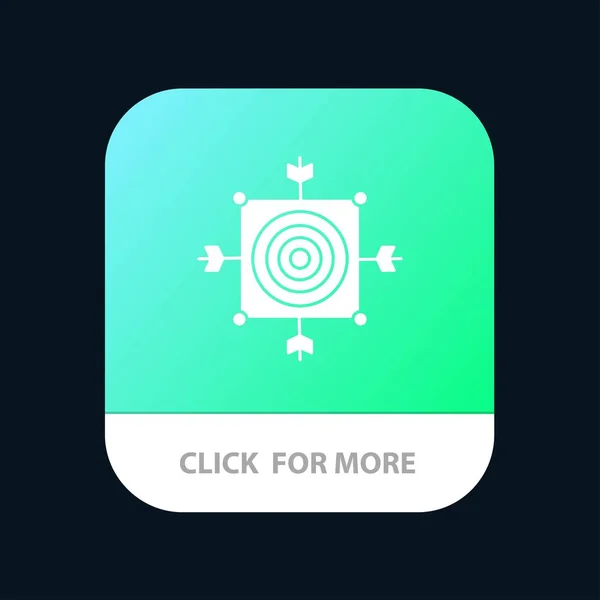 Focus, Board, Dart, Arrow, Target Mobile App Button. Android и — стоковый вектор