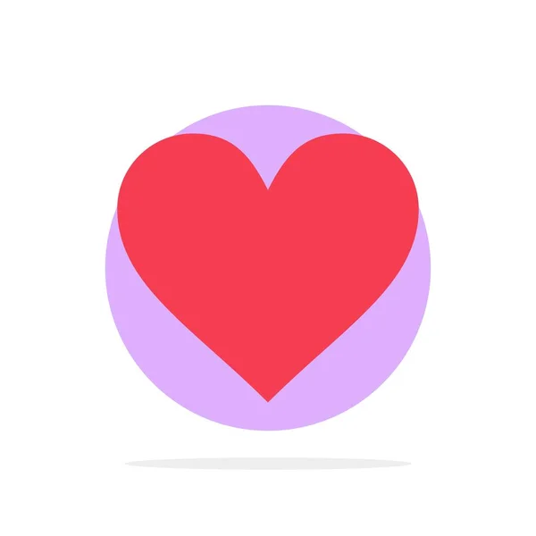 Miłość, serce, znak, ślub Abstrakcja Circle tło płaski kolor — Wektor stockowy