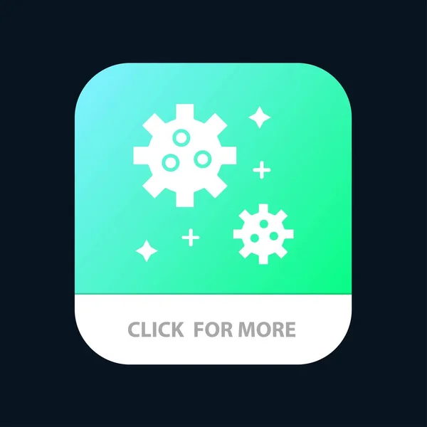 Astronauta, Meteoro, Space Mobile App Button. Android e IOS Glyp — Vetor de Stock