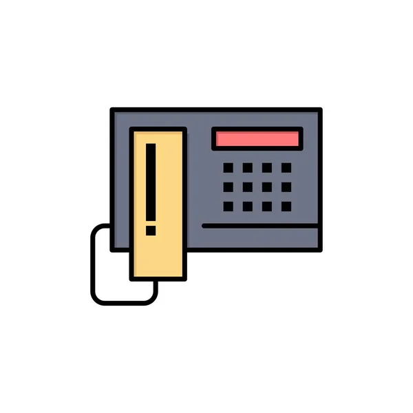 Telefon, Telefon, Handy, Hardware flache Farbe Symbol. Vektorsymbol b — Stockvektor